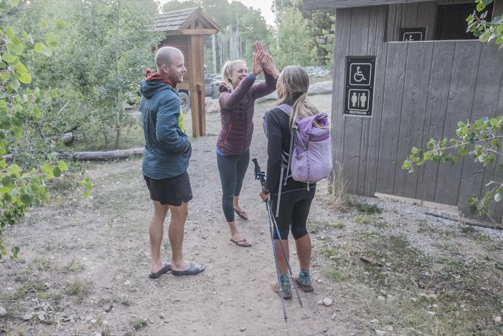 Finish line high fives! (PC Sunny Stroeer)
