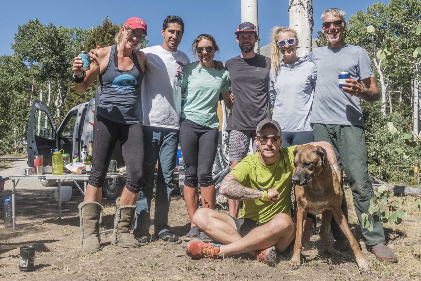 With the crew (sadly missing Ilana) at the finish
