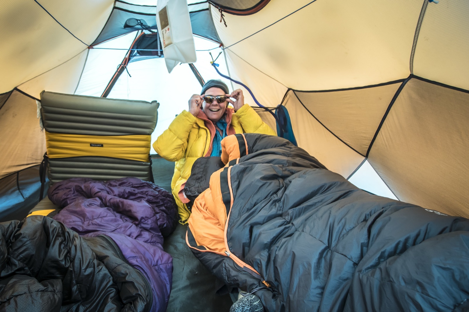 whoever said tents aren't comfortable!