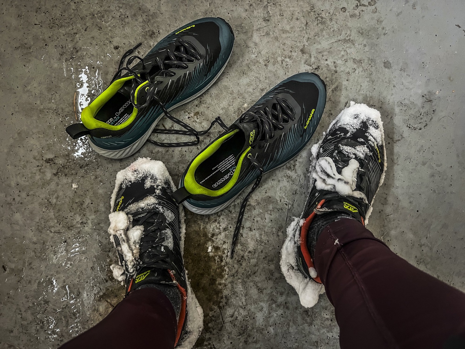  Shoe change at the North Kaibab Trailhead 