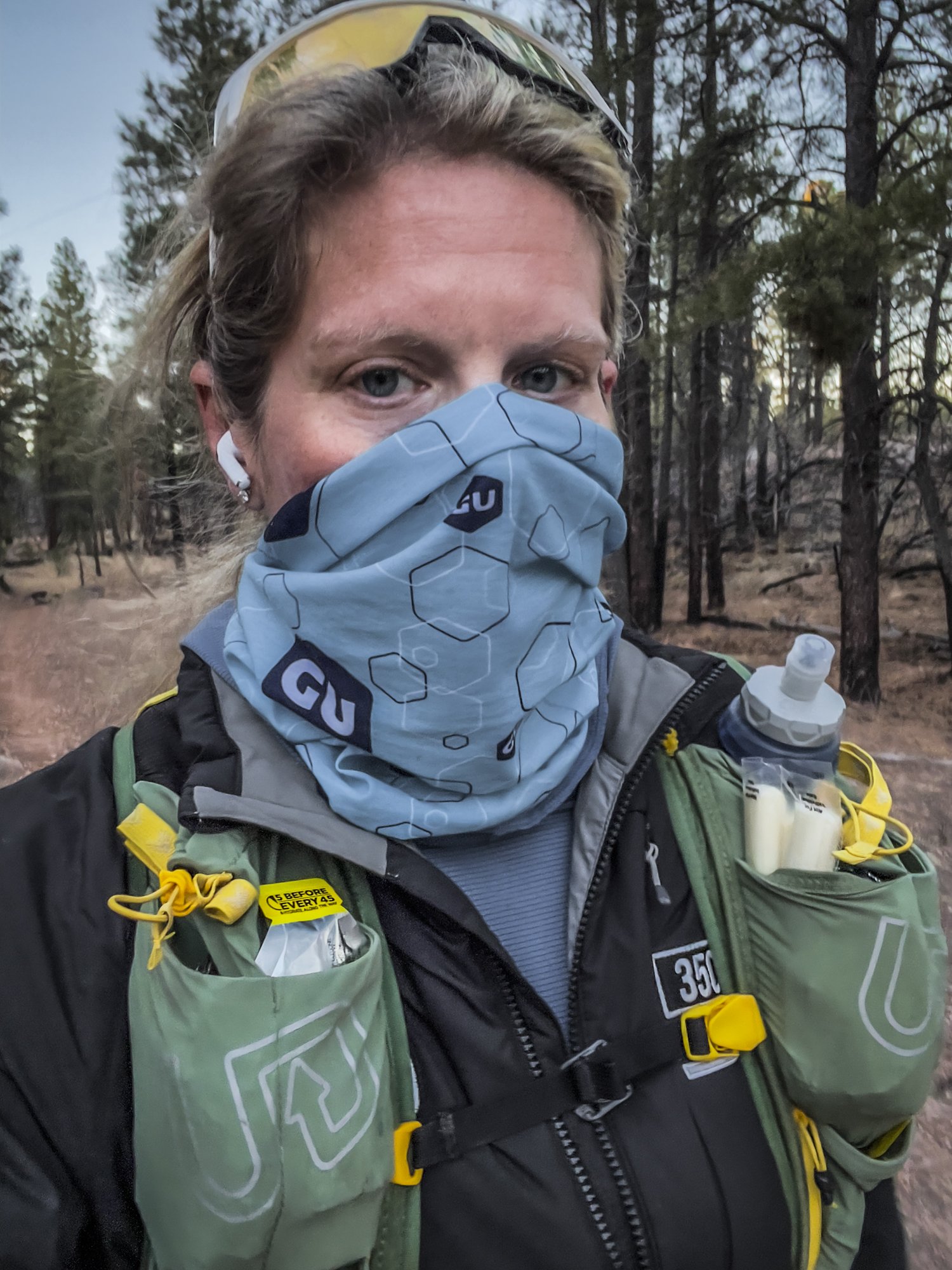  Day 3 - trying to protect my lungs from cold air 