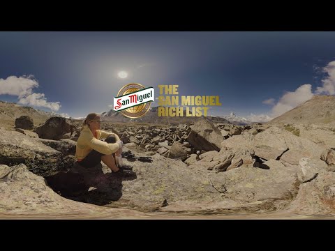 San Miguel Rich List: 360° immersive film in the Swiss Alps, by 1.618 Digital