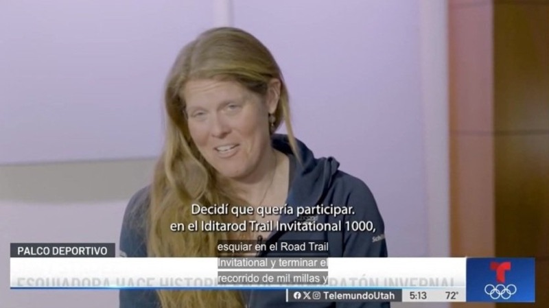 Telemundo Utah: Esquiadora hace historia en maratón invernal - Palco Deportivo studio interview